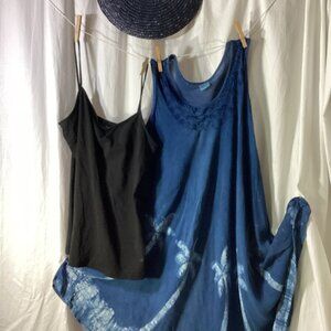 Dress, tank top and hat